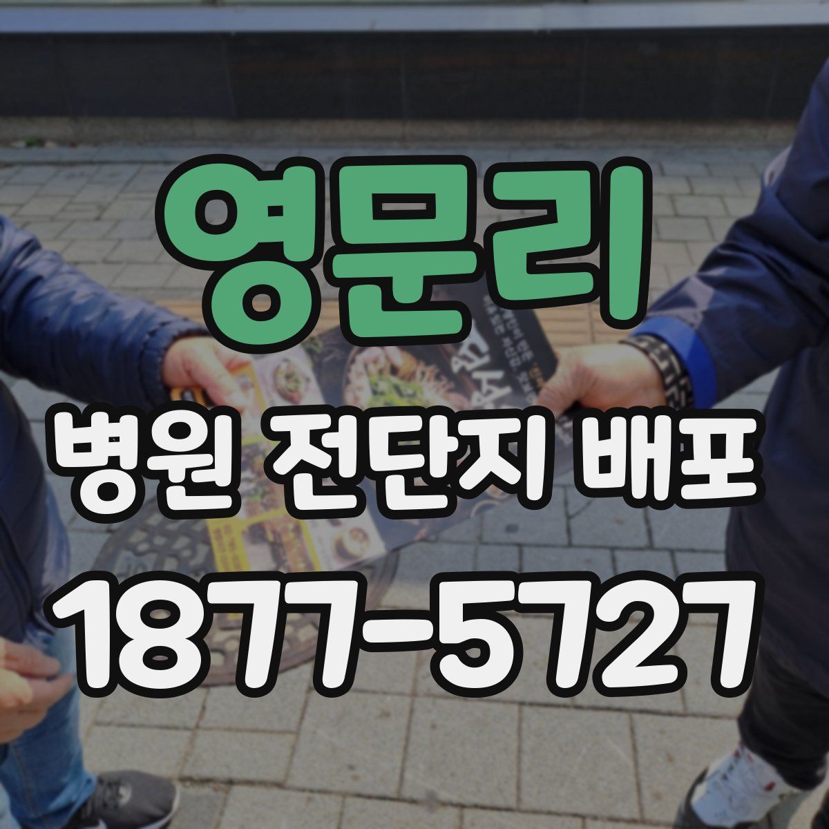영문리 병원 전단지 배포