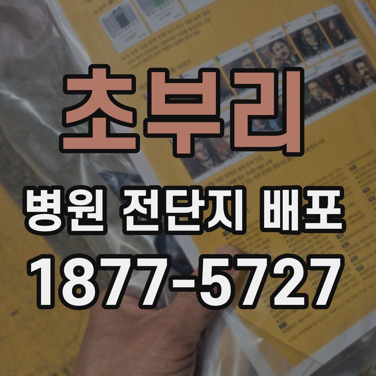 초부리 병원 전단지 배포