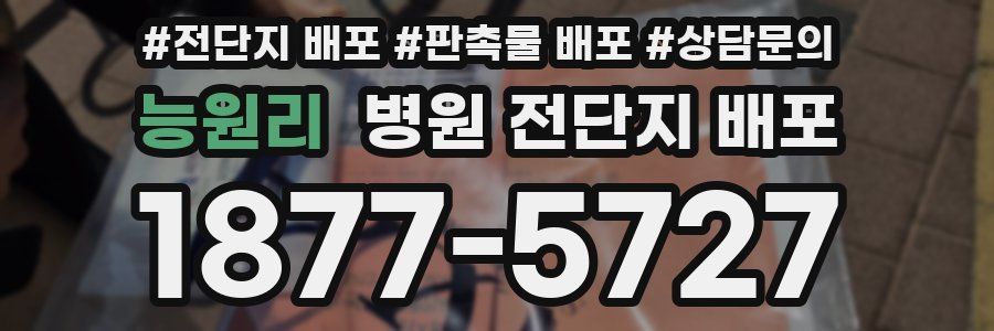 능원리 병원 전단지 배포