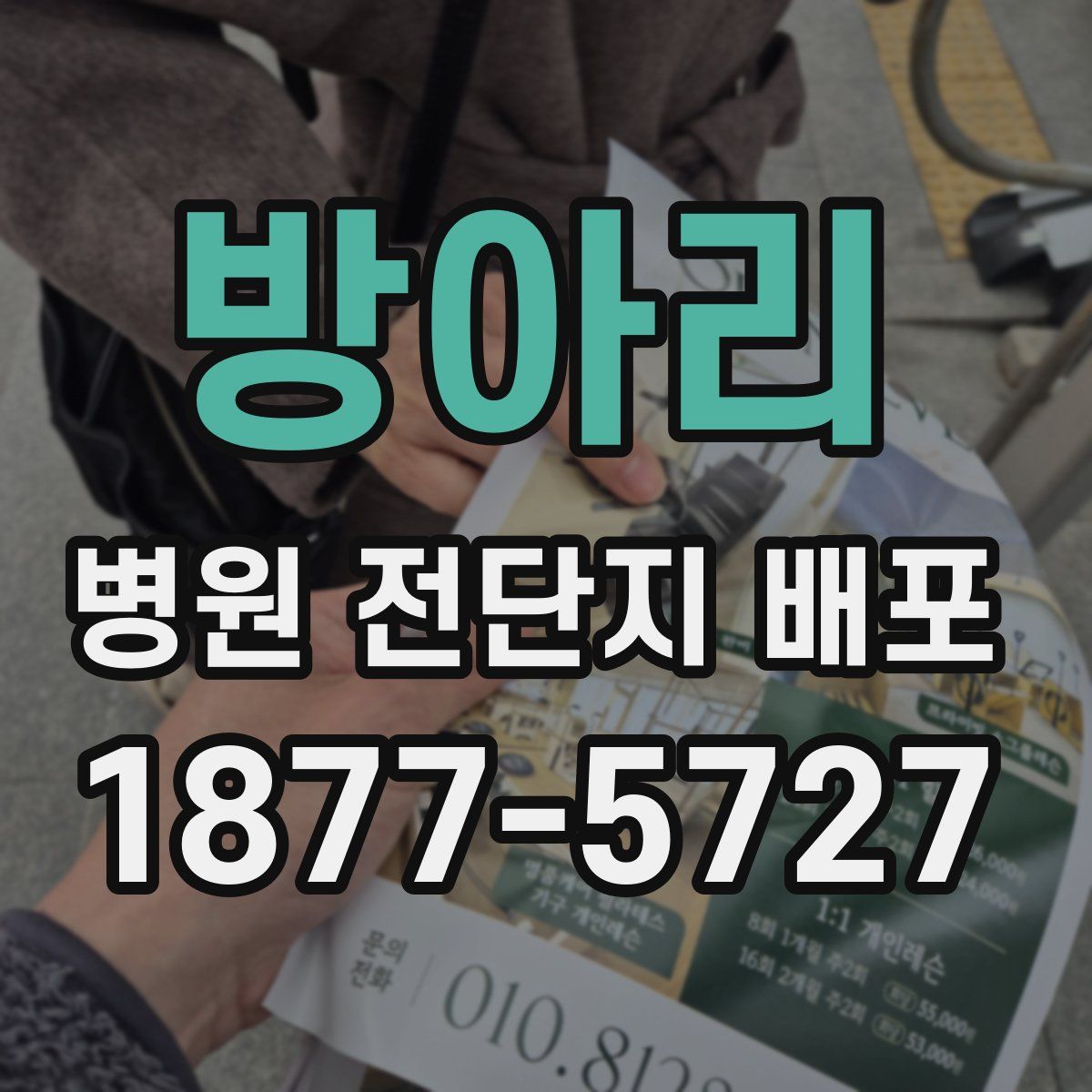 방아리 병원 전단지 배포