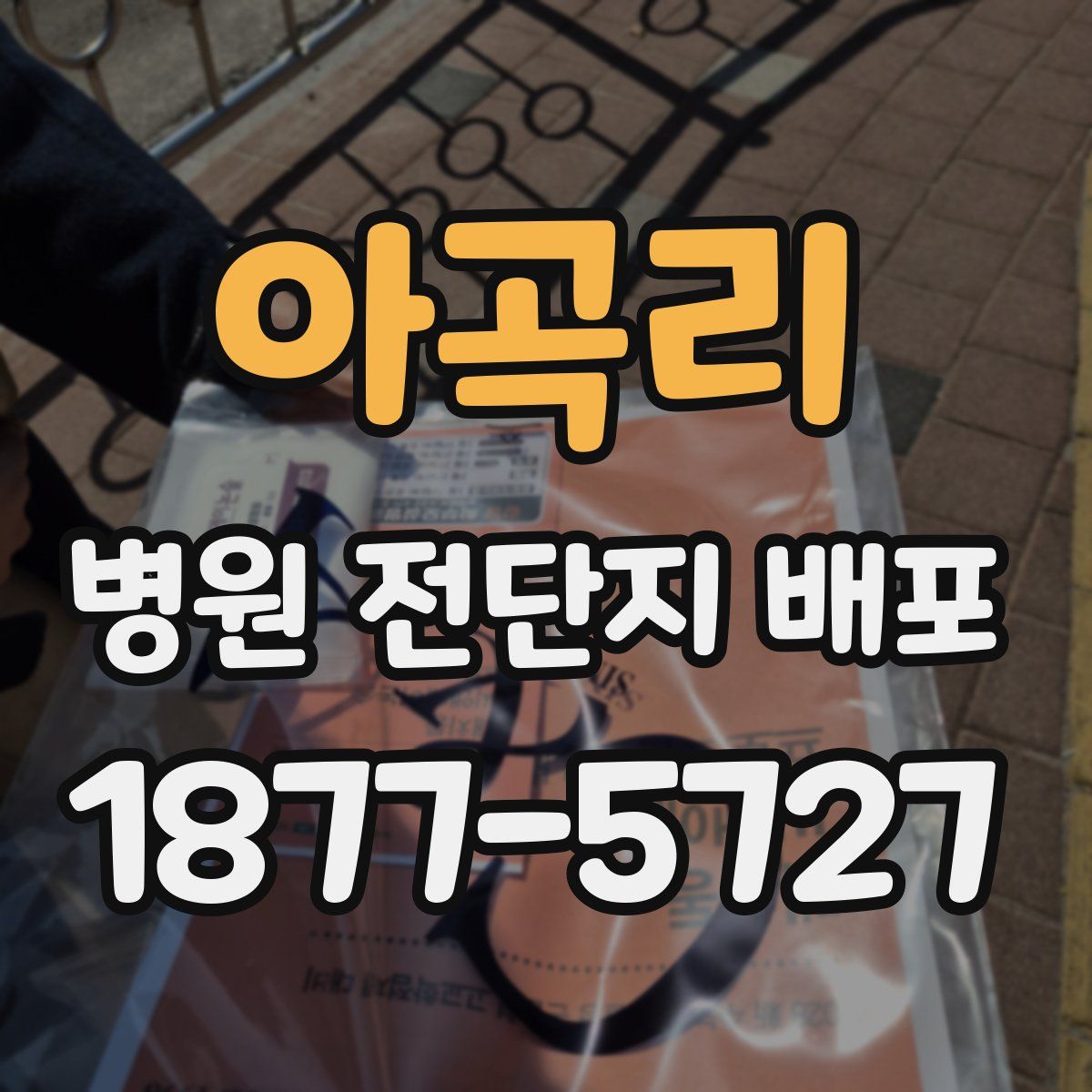 아곡리 병원 전단지 배포