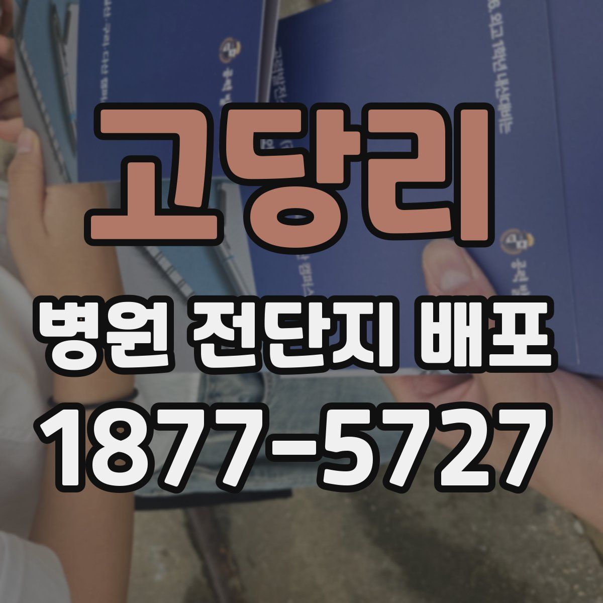 고당리 병원 전단지 배포