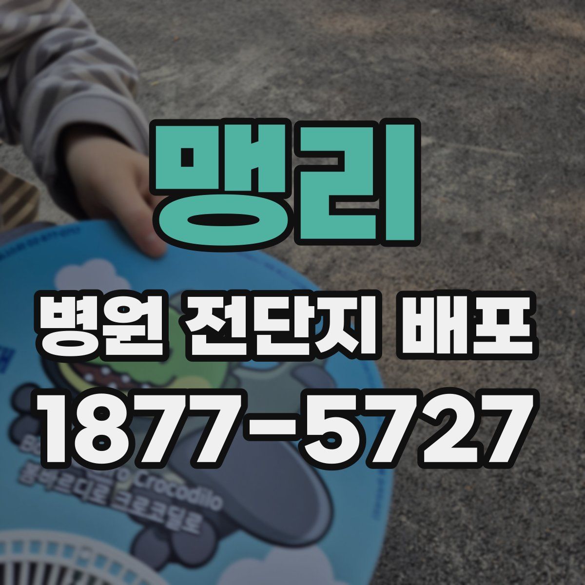 맹리 병원 전단지 배포