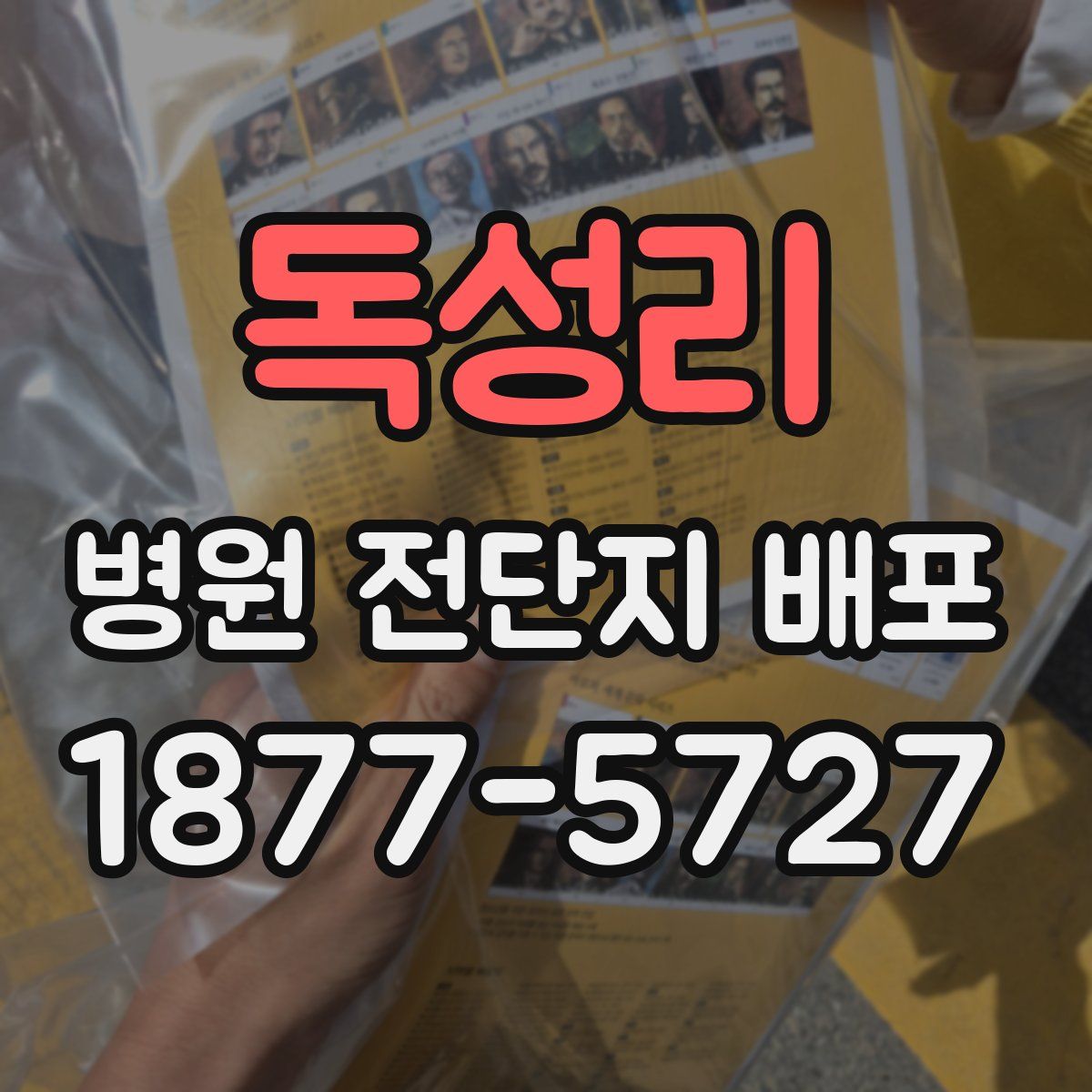독성리 병원 전단지 배포