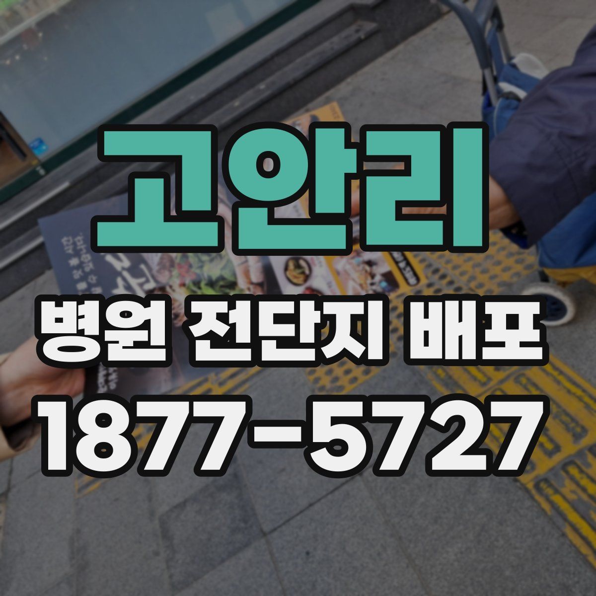 고안리 병원 전단지 배포
