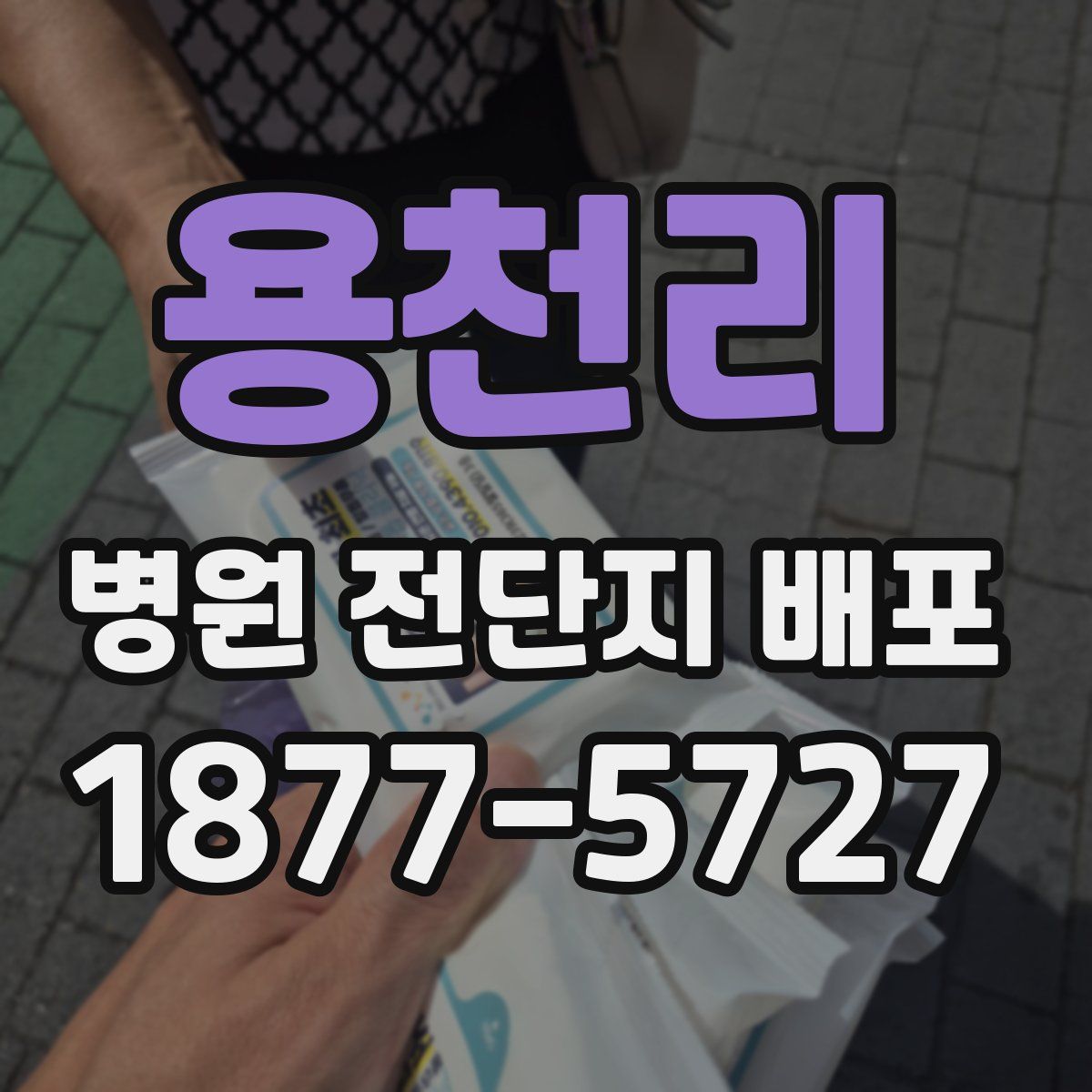용천리 병원 전단지 배포
