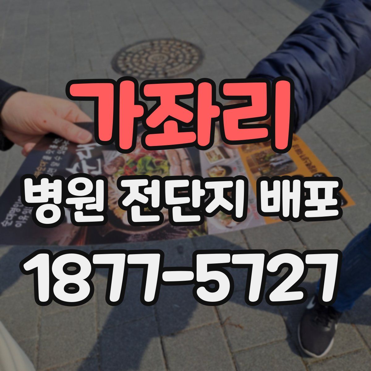 가좌리 병원 전단지 배포