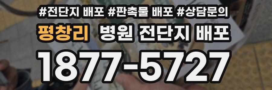 평창리 병원 전단지 배포
