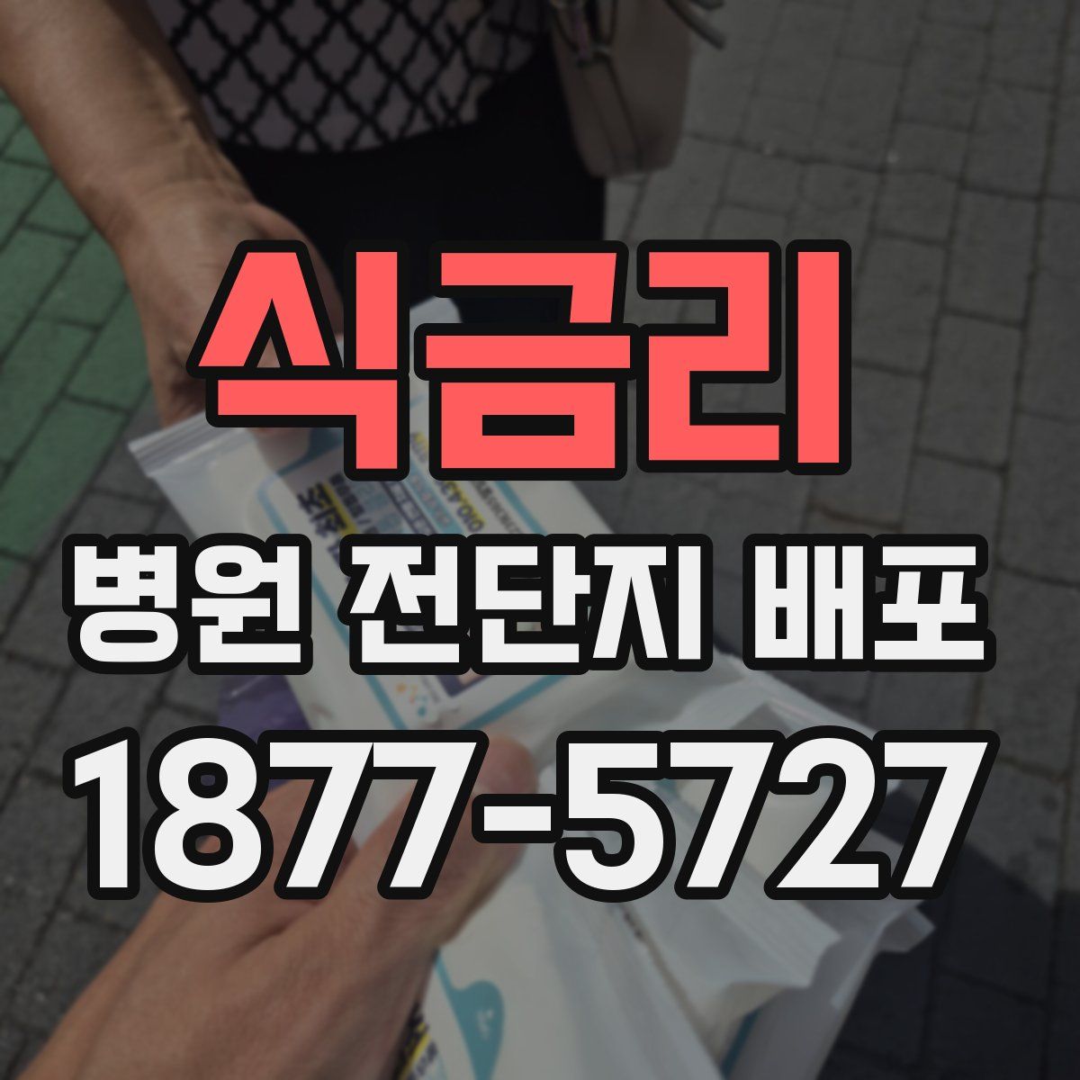 식금리 병원 전단지 배포