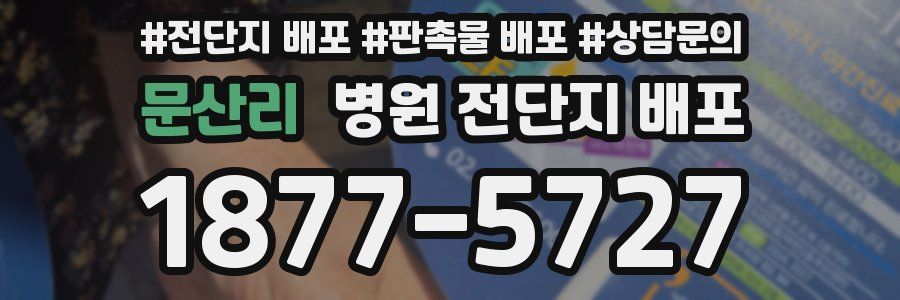 문산리 병원 전단지 배포