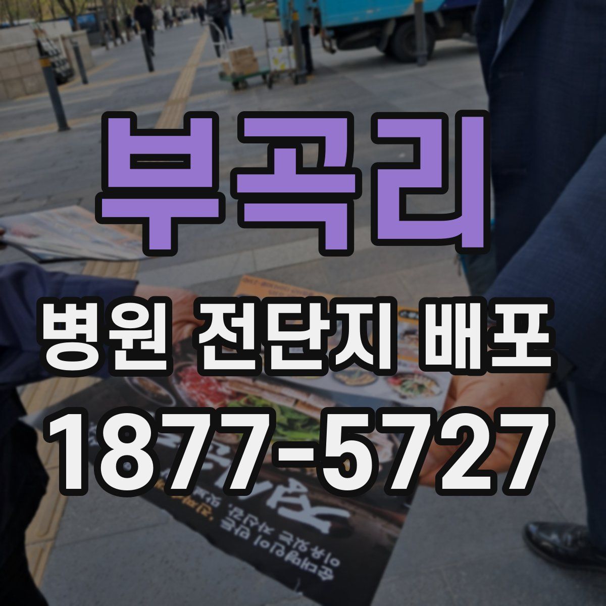 부곡리 병원 전단지 배포