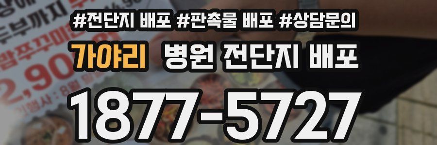 가야리 병원 전단지 배포