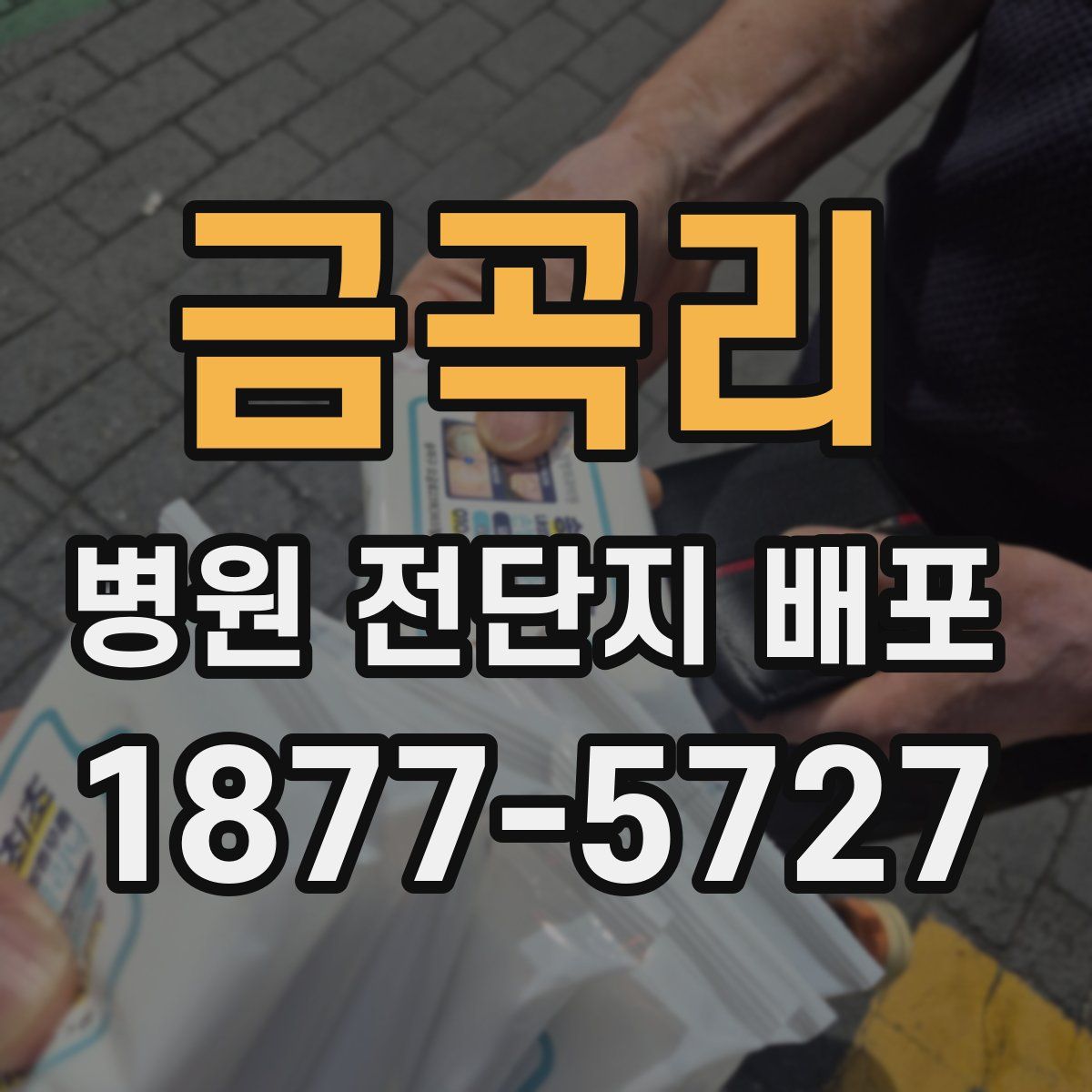 금곡리 병원 전단지 배포