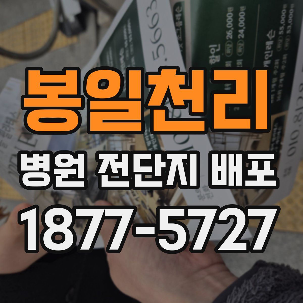 봉일천리 병원 전단지 배포