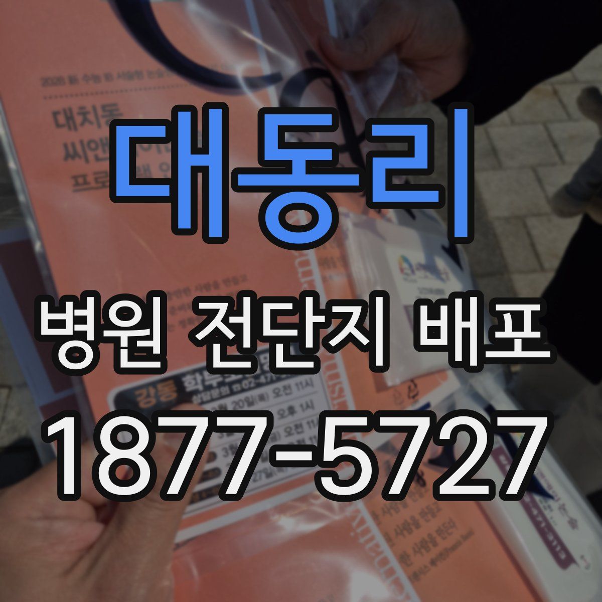 대동리 병원 전단지 배포