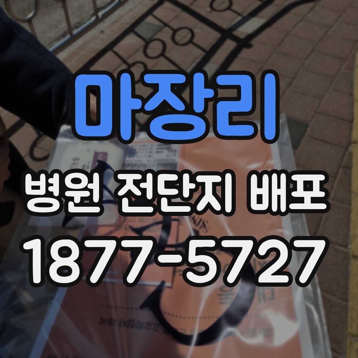 마장리 병원 전단지 배포