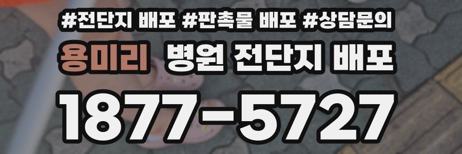 용미리 병원 전단지 배포
