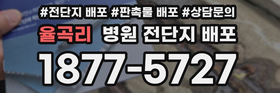 율곡리 병원 전단지 배포