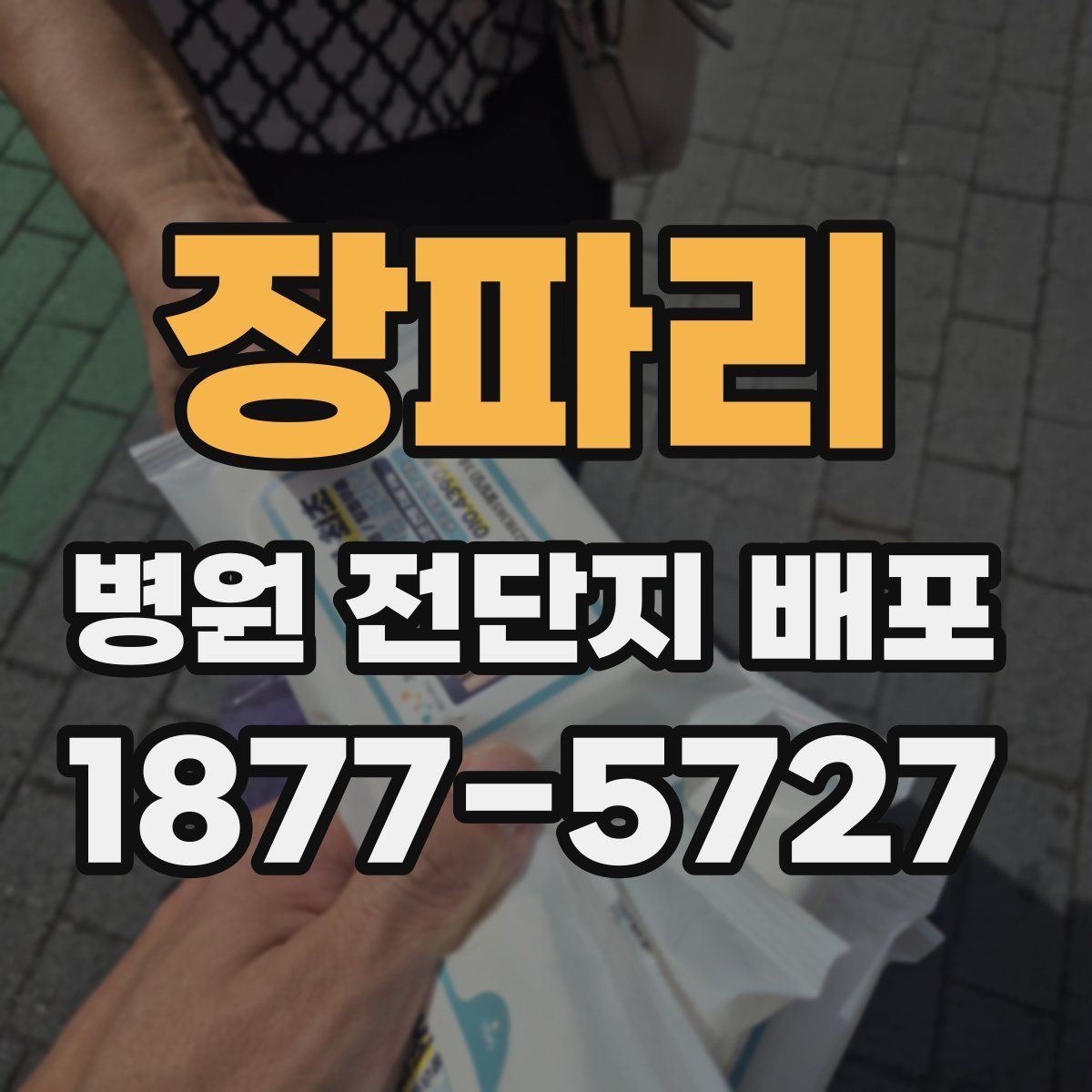 장파리 병원 전단지 배포