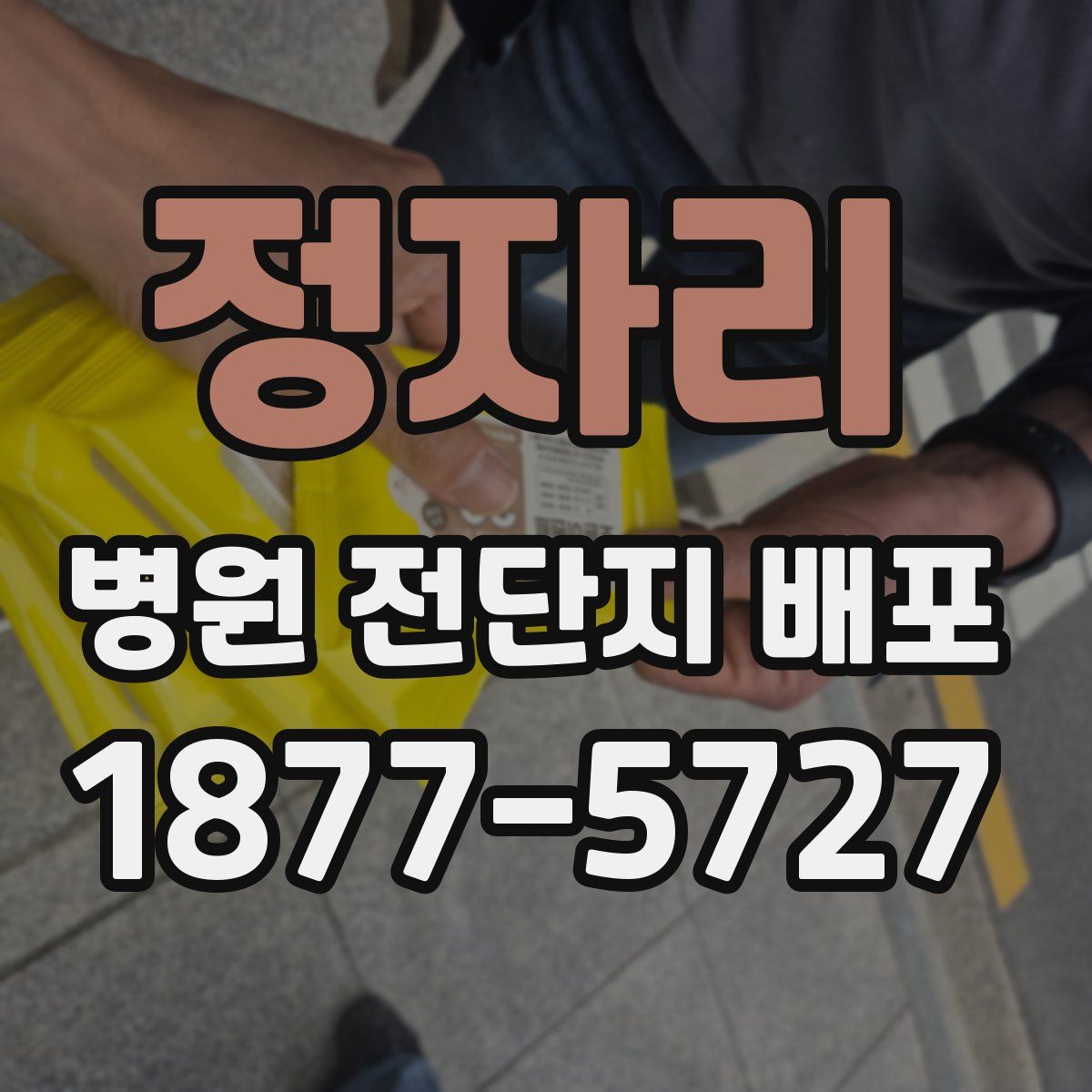정자리 병원 전단지 배포