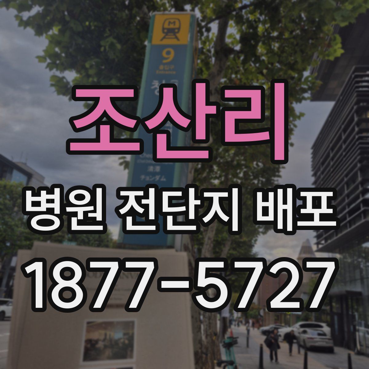 조산리 병원 전단지 배포