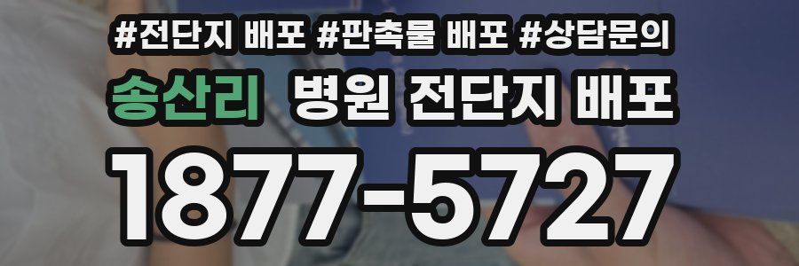 송산리 병원 전단지 배포