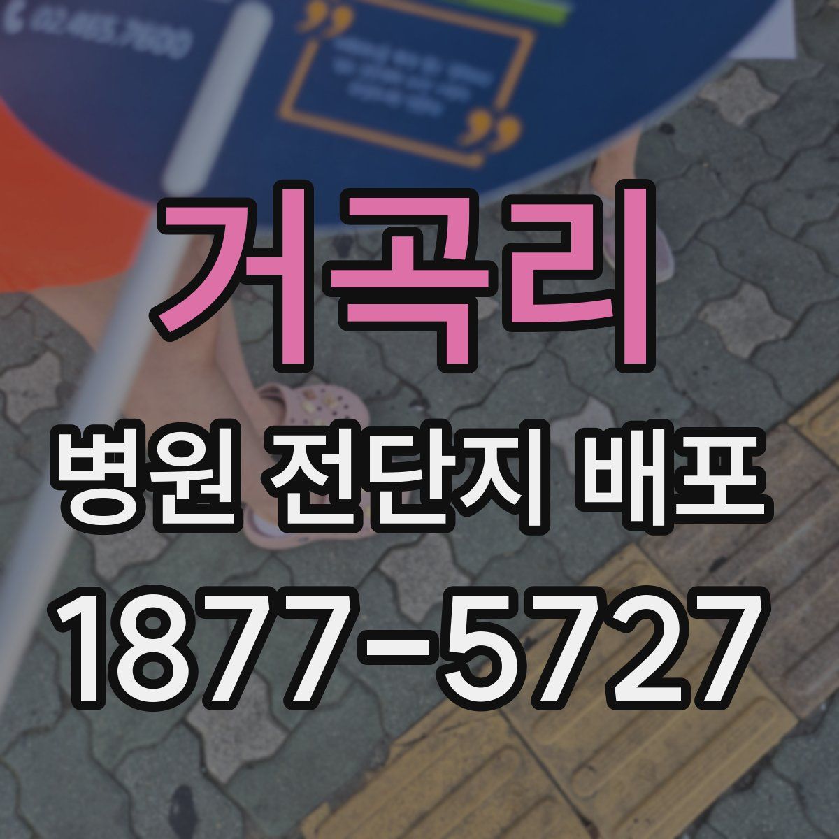 거곡리 병원 전단지 배포
