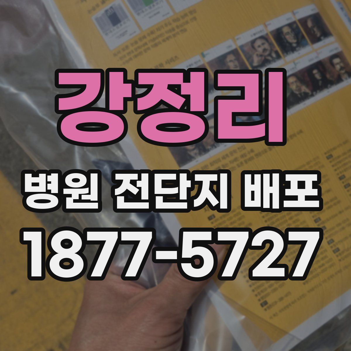 강정리 병원 전단지 배포