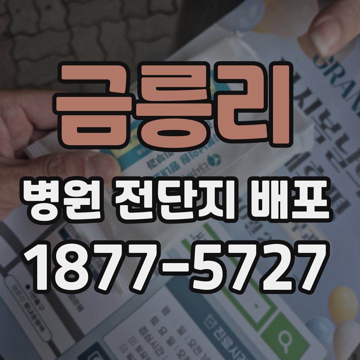 금릉리 병원 전단지 배포