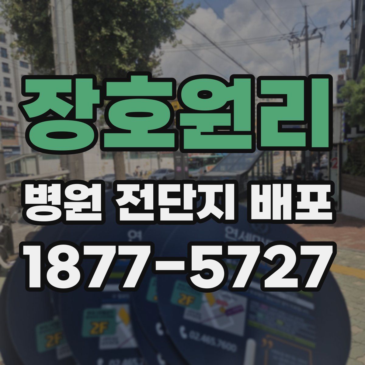 장호원리 병원 전단지 배포
