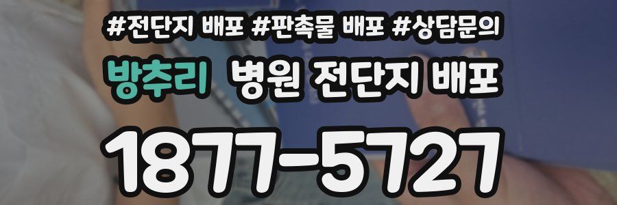방추리 병원 전단지 배포
