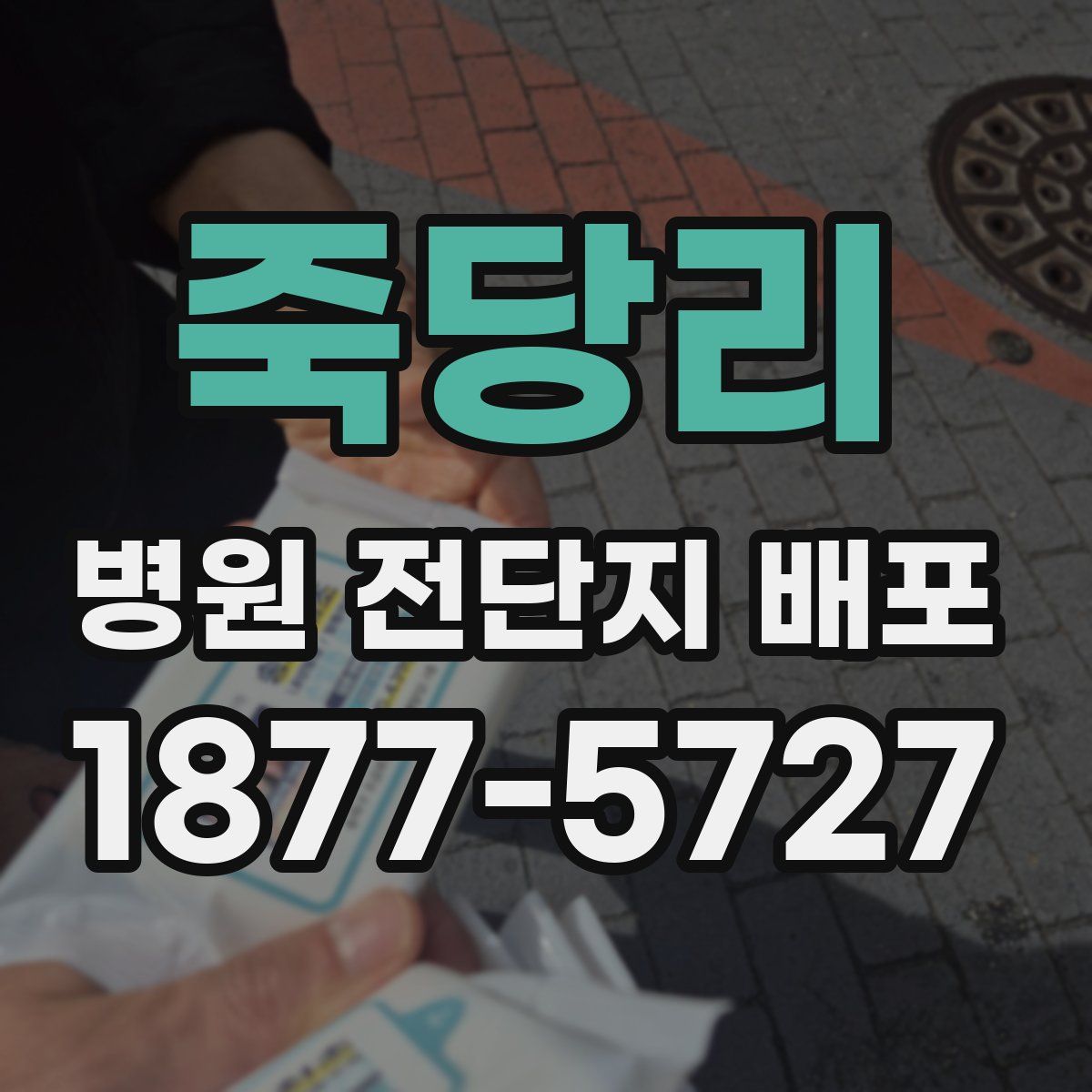 죽당리 병원 전단지 배포