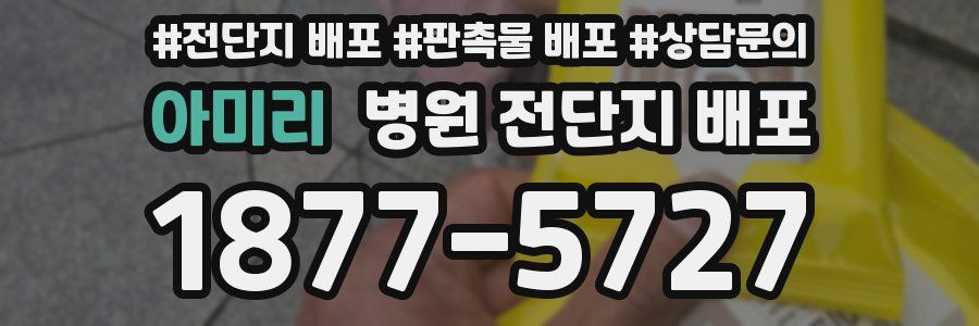 아미리 병원 전단지 배포