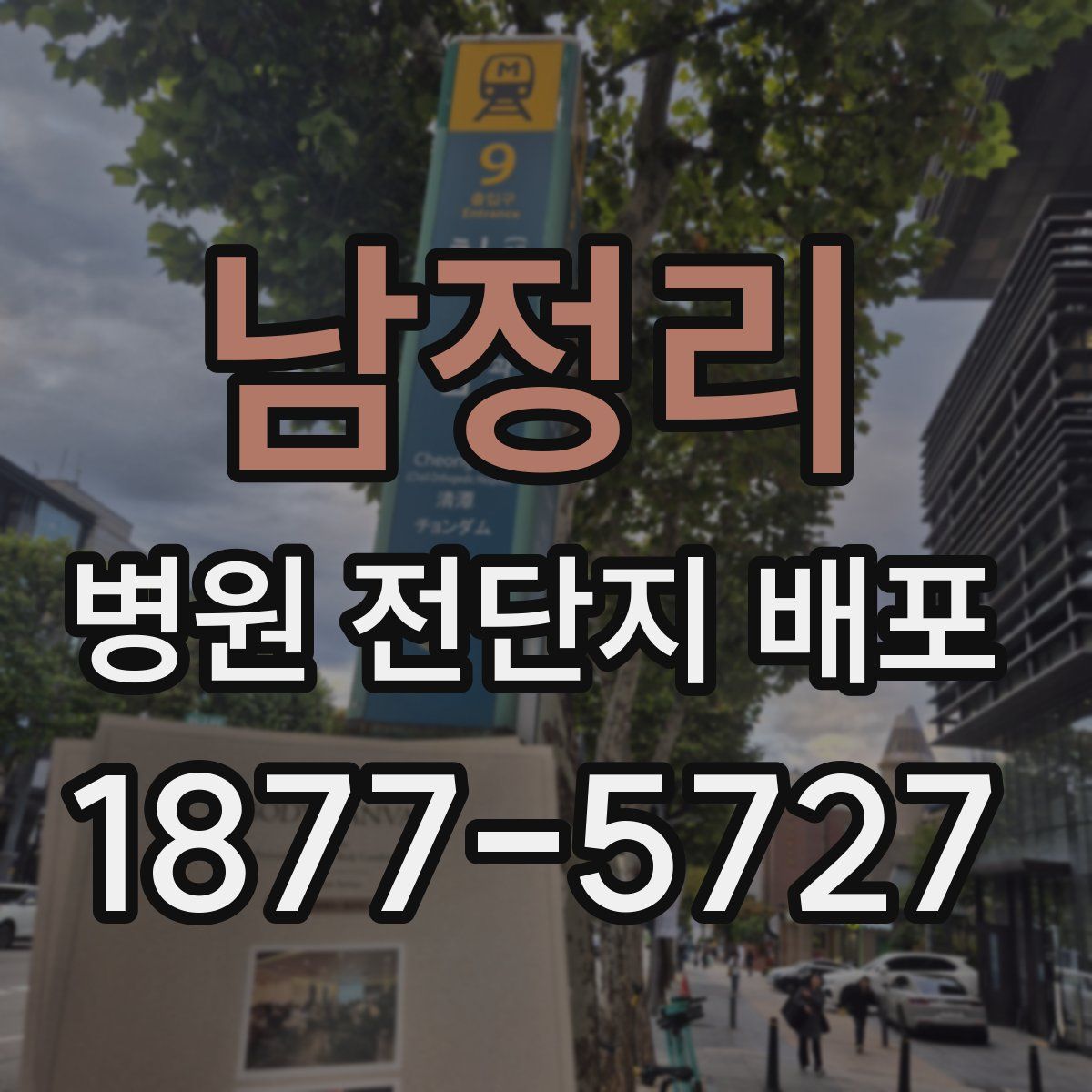 남정리 병원 전단지 배포
