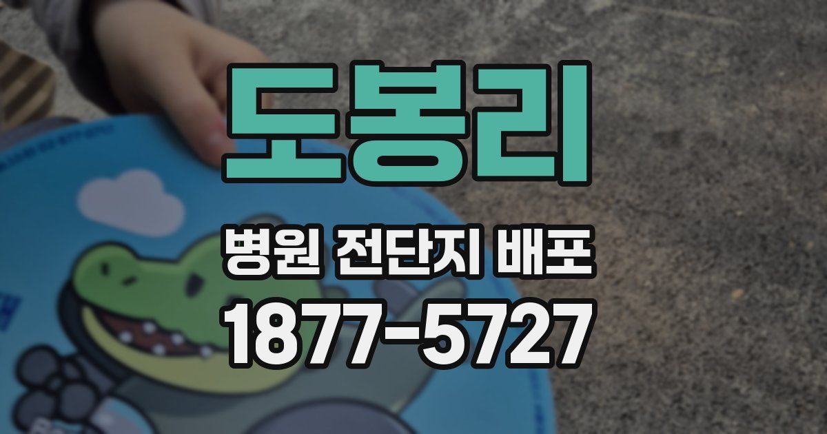 도봉리 병원 전단지 배포