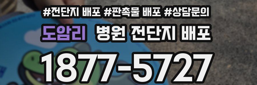 도암리 병원 전단지 배포