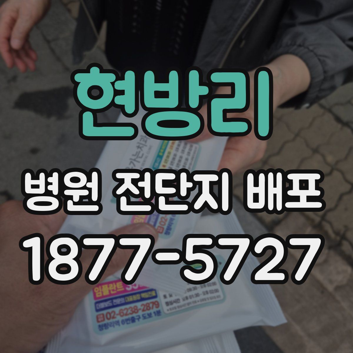 현방리 병원 전단지 배포