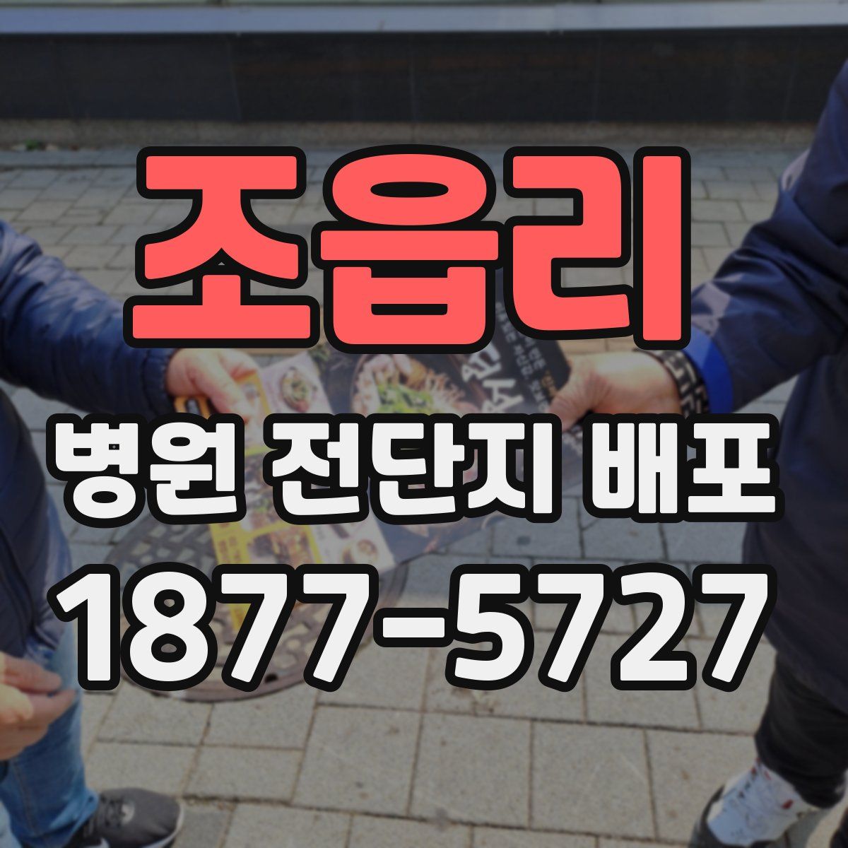 조읍리 병원 전단지 배포