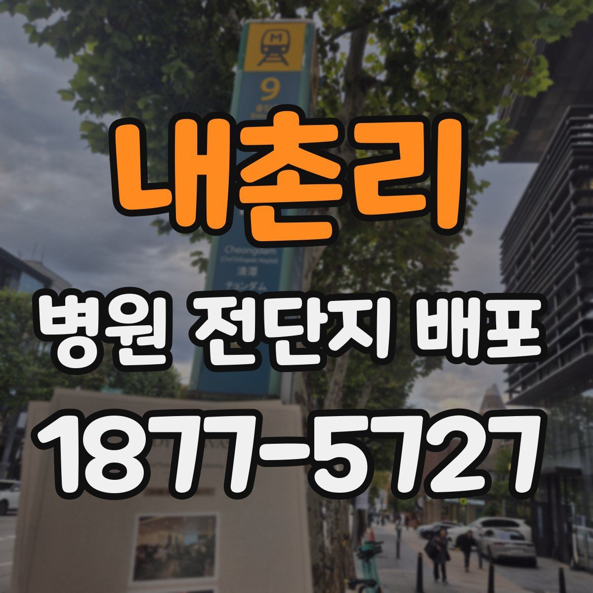 내촌리 병원 전단지 배포