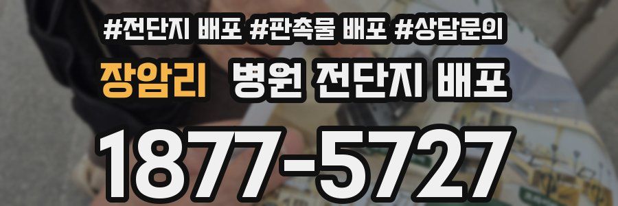 장암리 병원 전단지 배포