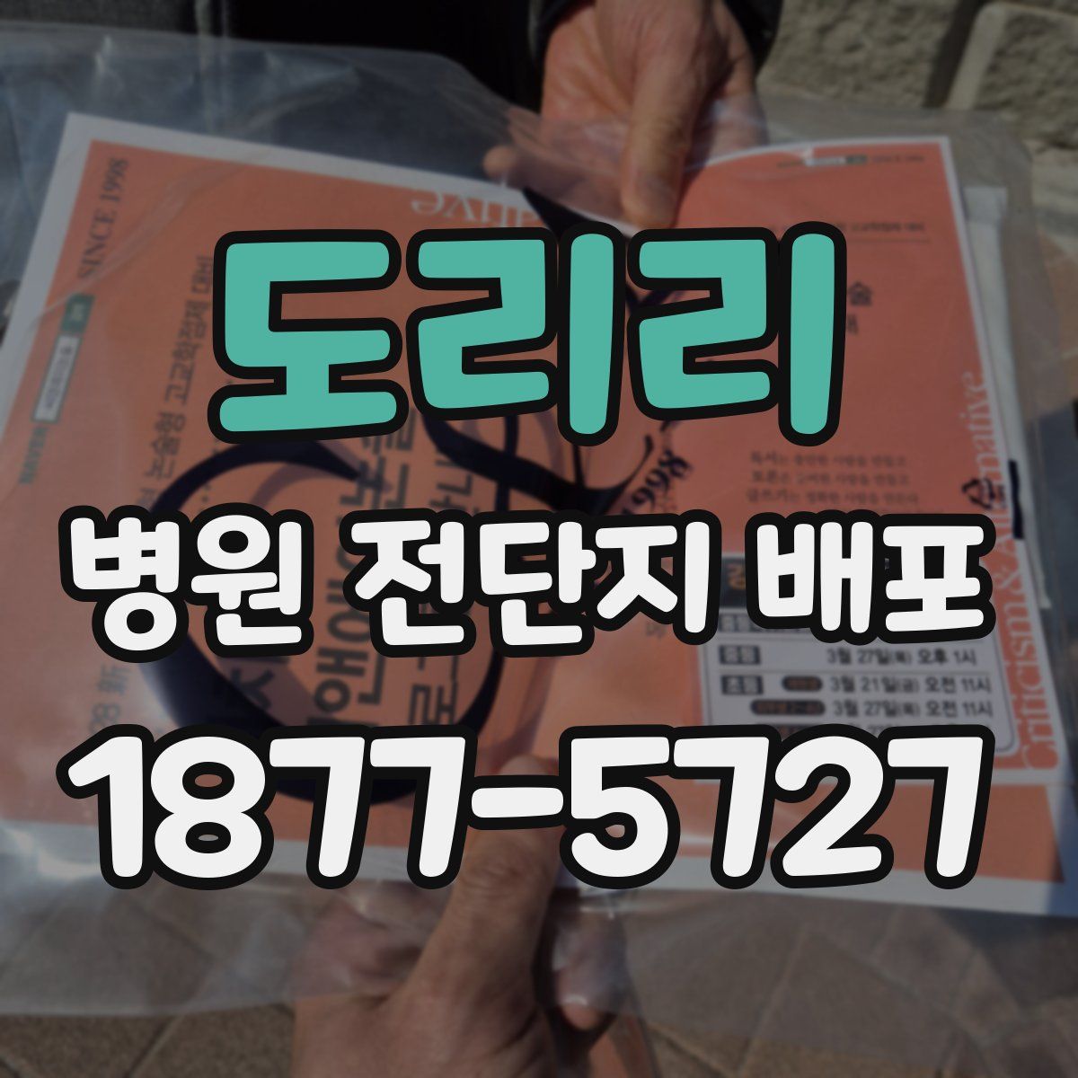 도리리 병원 전단지 배포
