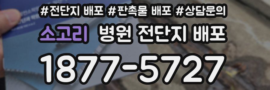 소고리 병원 전단지 배포