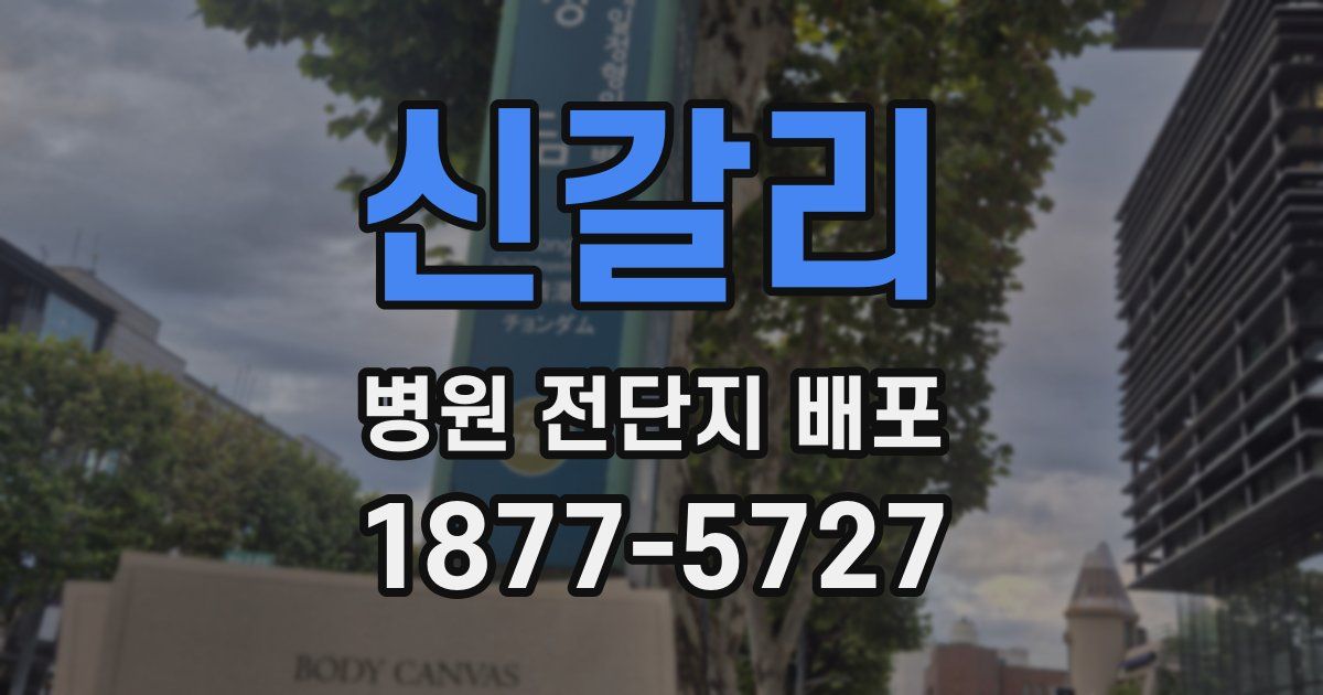 신갈리 병원 전단지 배포