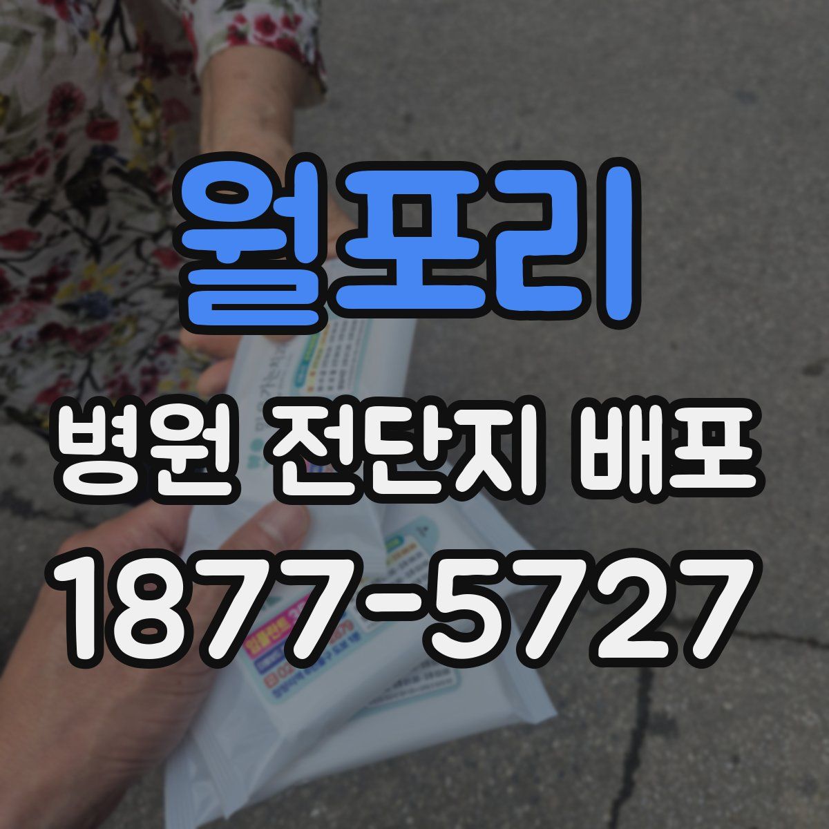 월포리 병원 전단지 배포