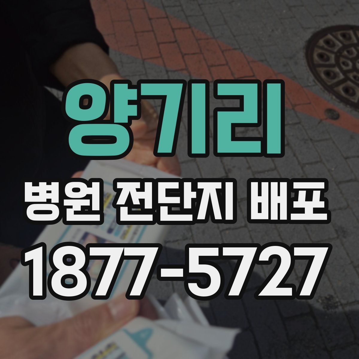 양기리 병원 전단지 배포