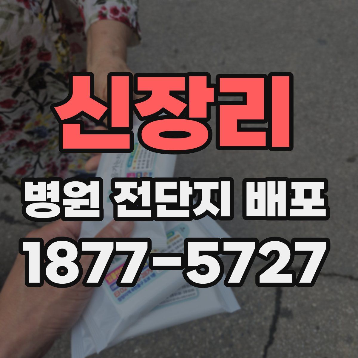 신장리 병원 전단지 배포
