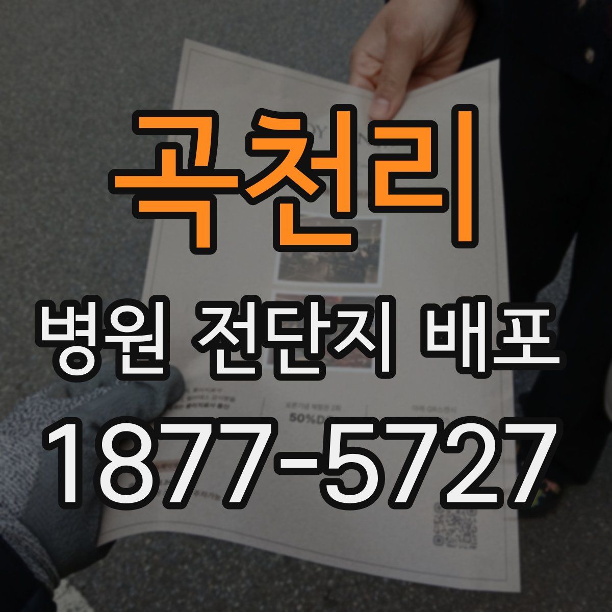곡천리 병원 전단지 배포