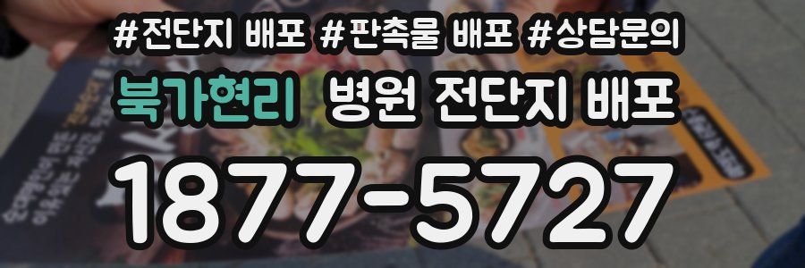 북가현리 병원 전단지 배포