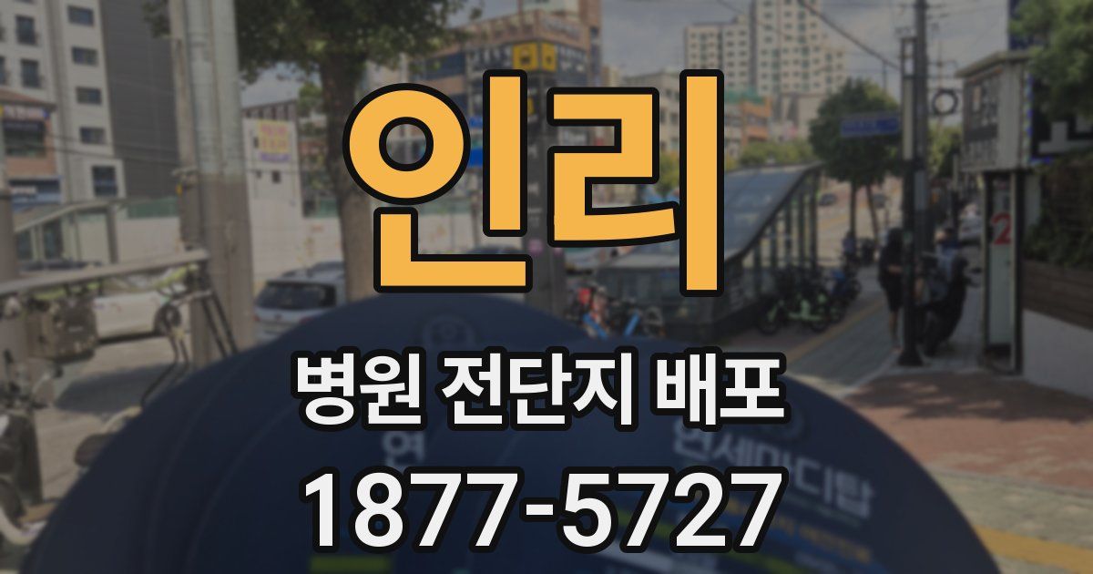 인리 병원 전단지 배포