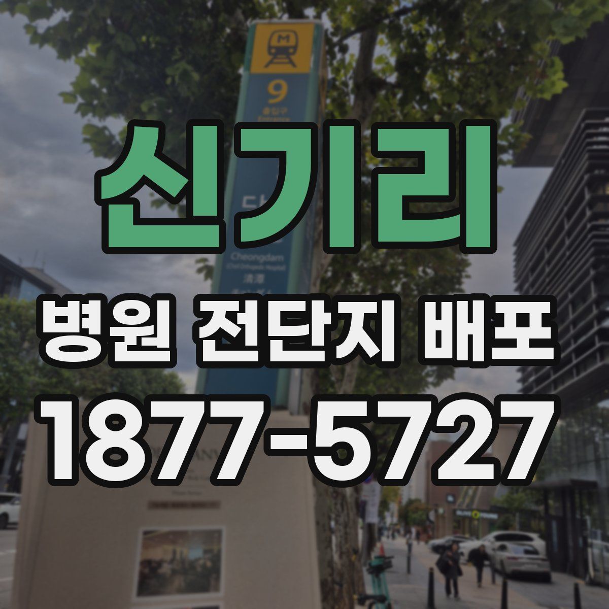 신기리 병원 전단지 배포